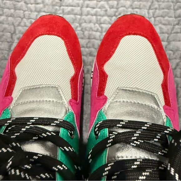 STEVE MADDEN WOMEN’S CLIFF RAINBOW SNEAKERS – MULTICOLOR ANIMAL PRINT, SIZE 8.5 - Picture 4 of 17